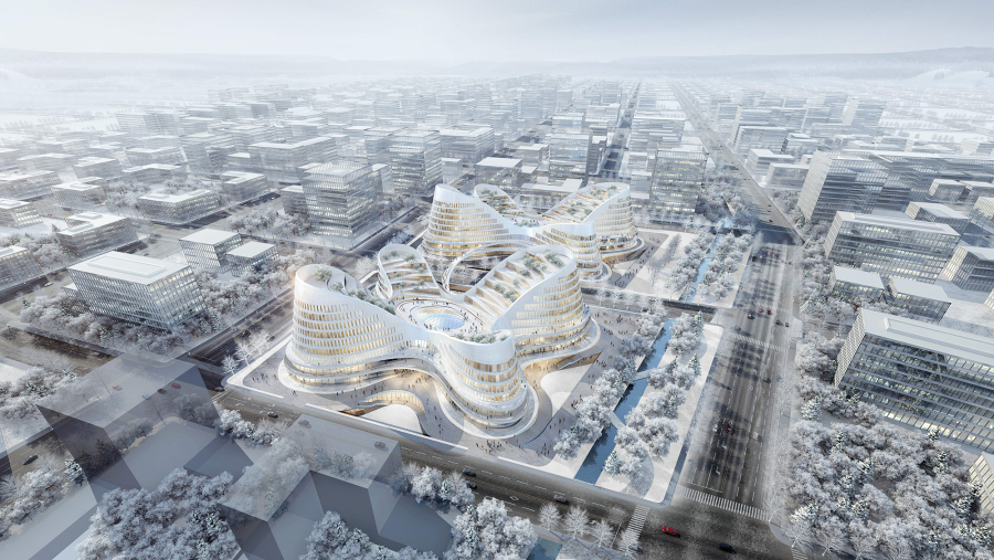 雄安建筑设计大赛城市公共管理与服务类（专业组）二等奖 融合艺术与功能的文艺创作